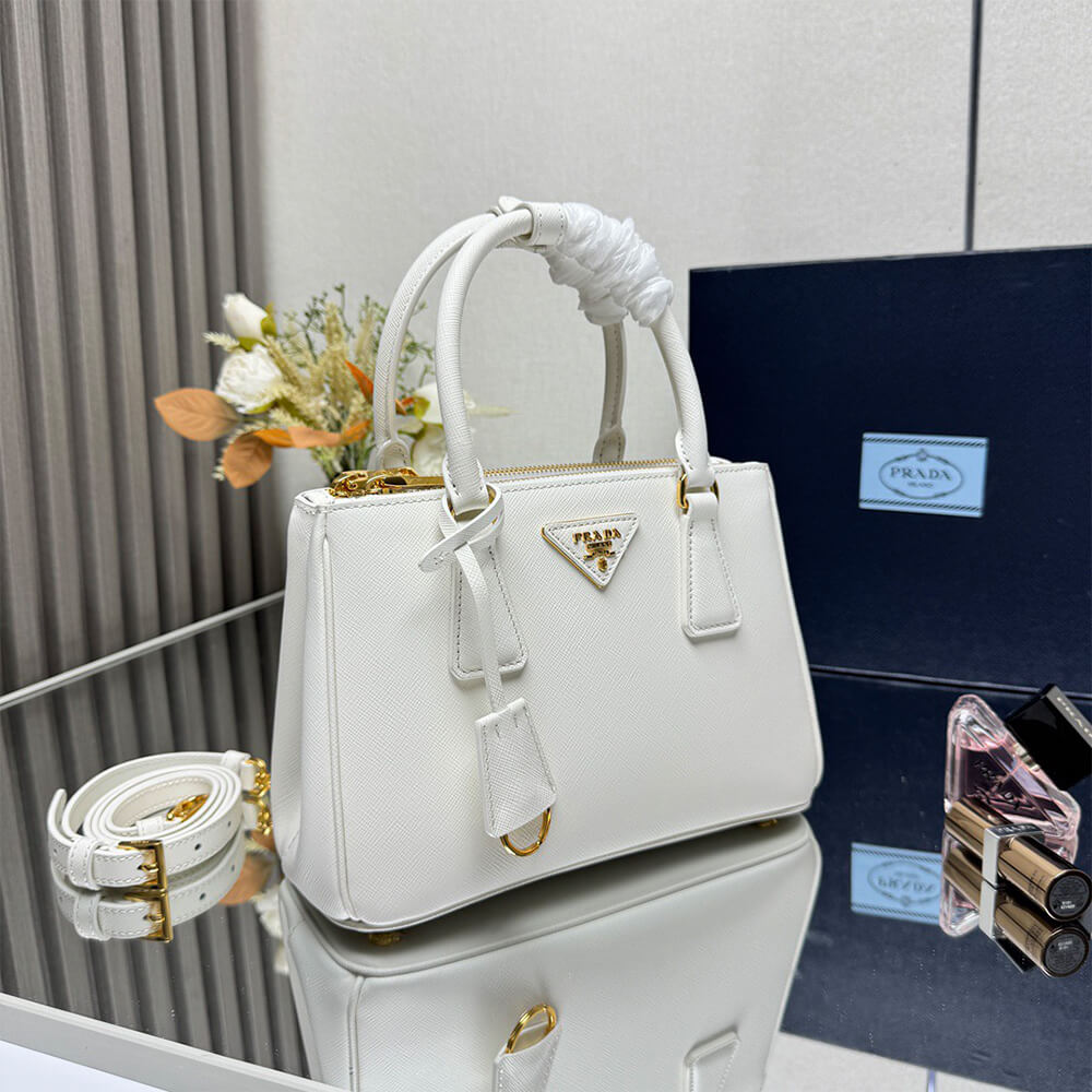 Pra*a Small Pra*a Galleria Saffiano leather bag(HIGH-END GRADE)