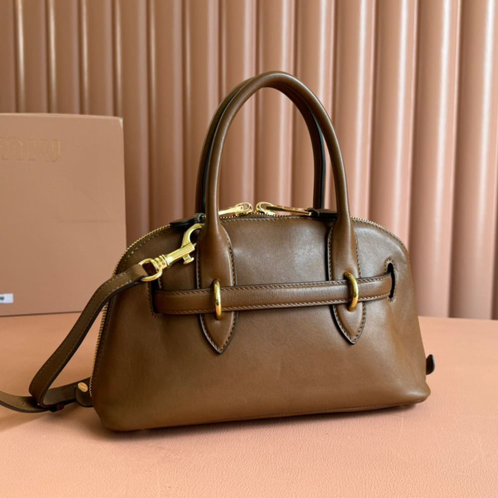 M1um1u Small Aventure nappa leather top-handle bag(HIGH-END GRADE)