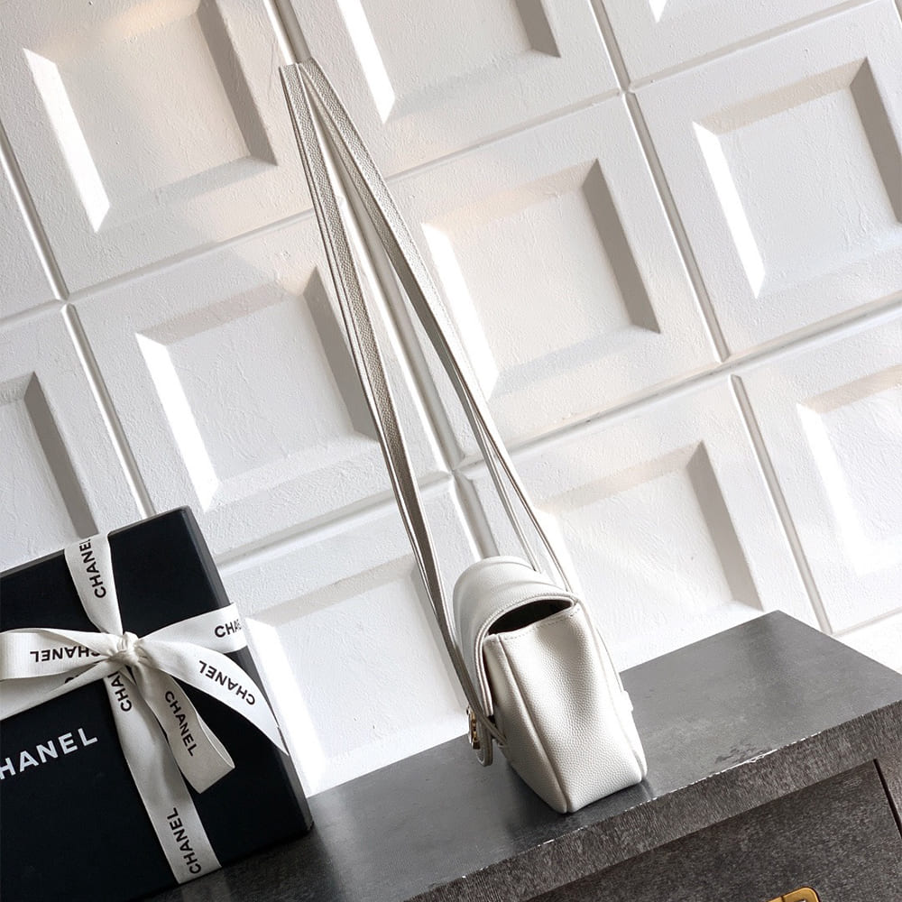 Ch**el Clutch with Leather Strap(HIGH-END GRADE)