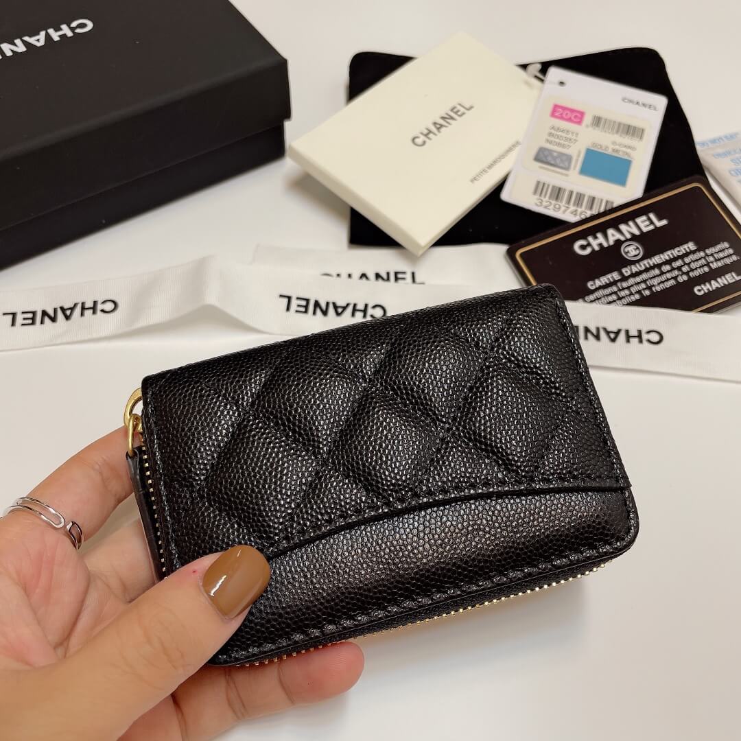 Ch**el Classic Zipper Coin Wallet