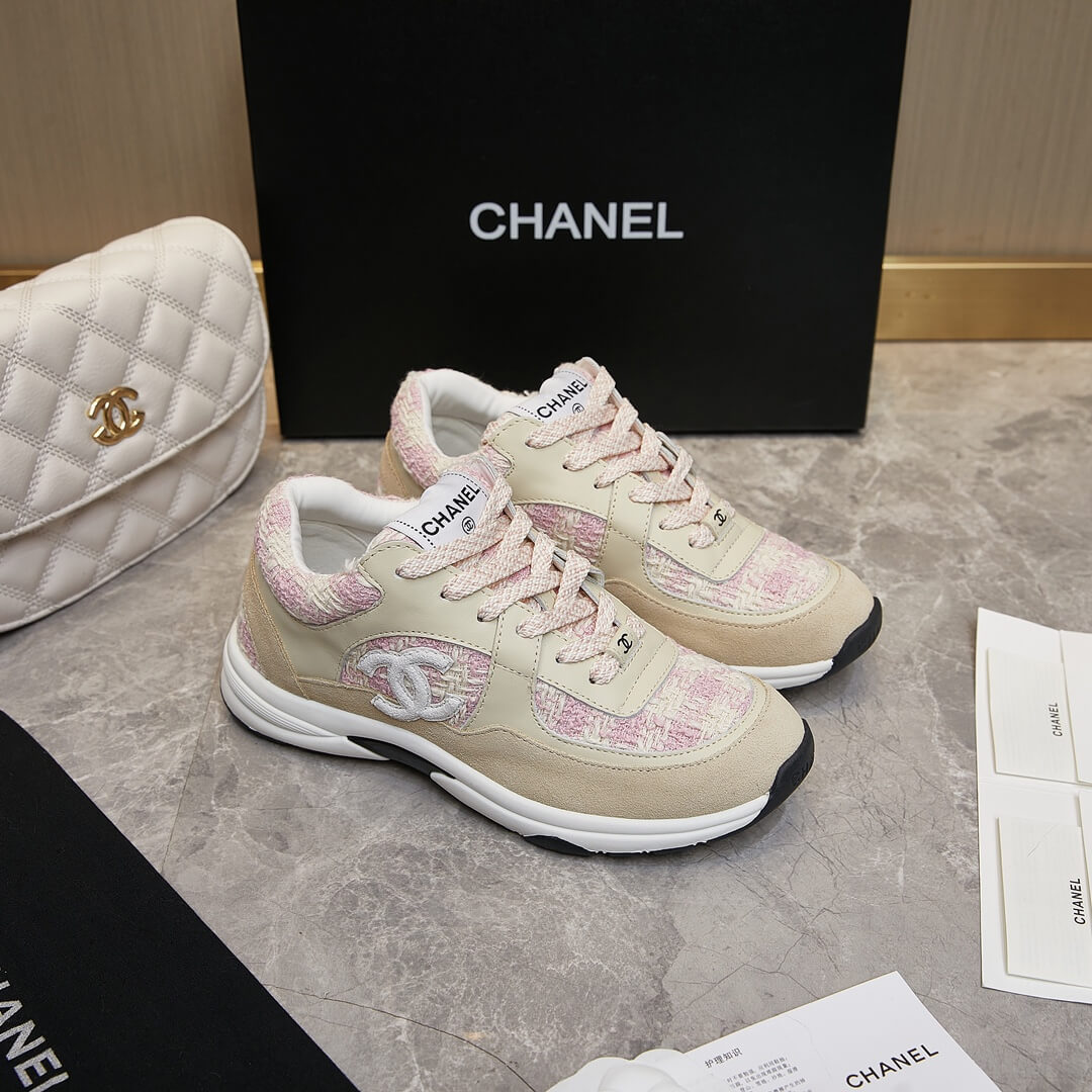 Ch**el tweed sneakers