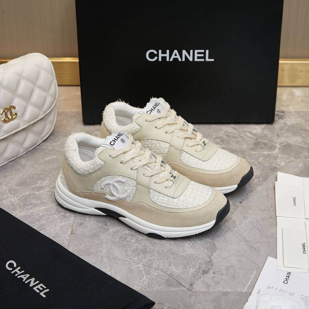 Ch**el tweed sneakers