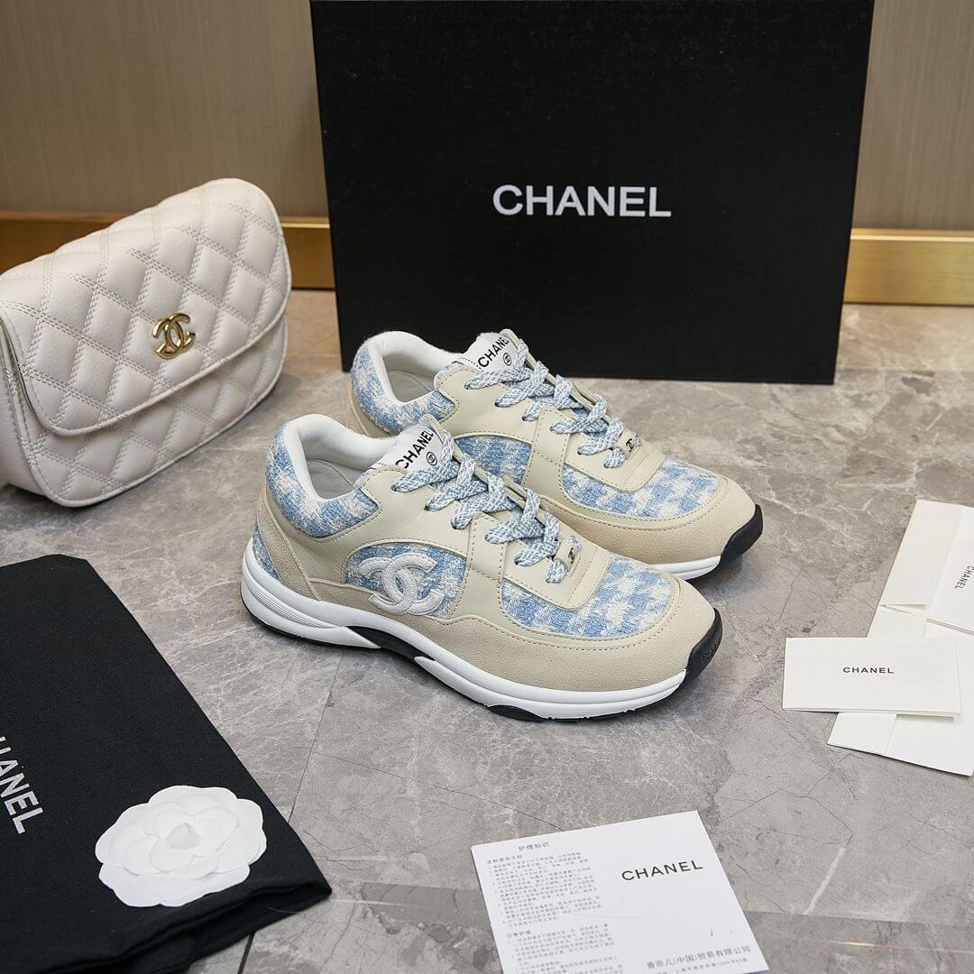 Ch**el tweed sneakers