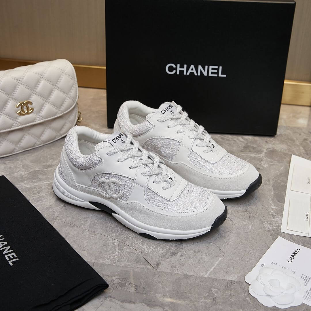 Ch**el tweed sneakers