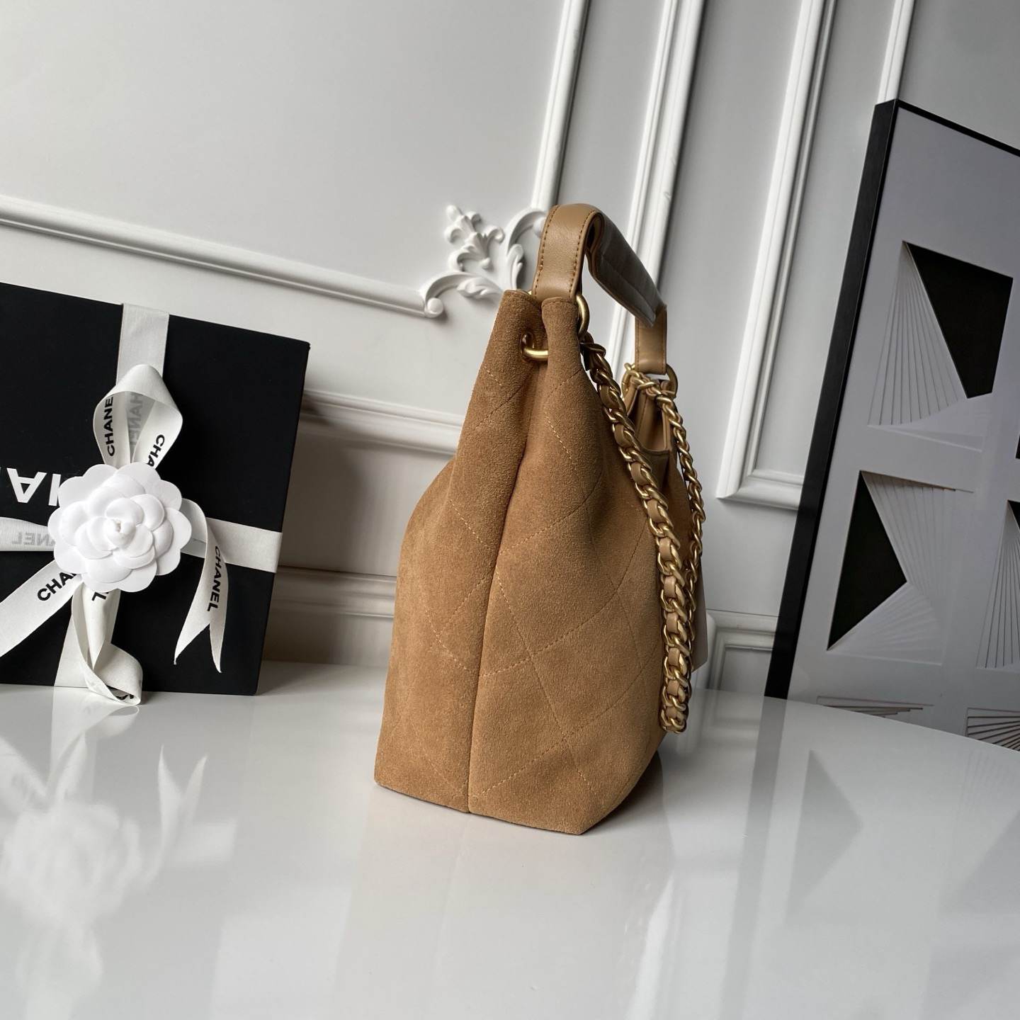 Ch**el Large Hobo Bag(HIGH-END GRADE)