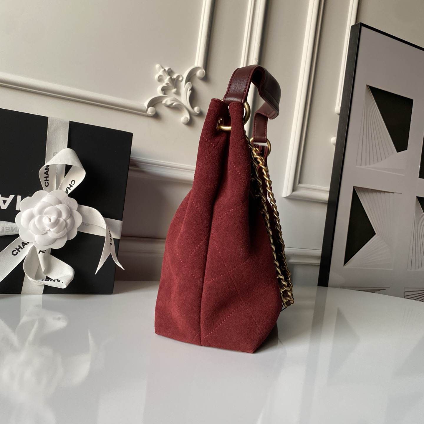 Ch**el Large Hobo Bag(HIGH-END GRADE)