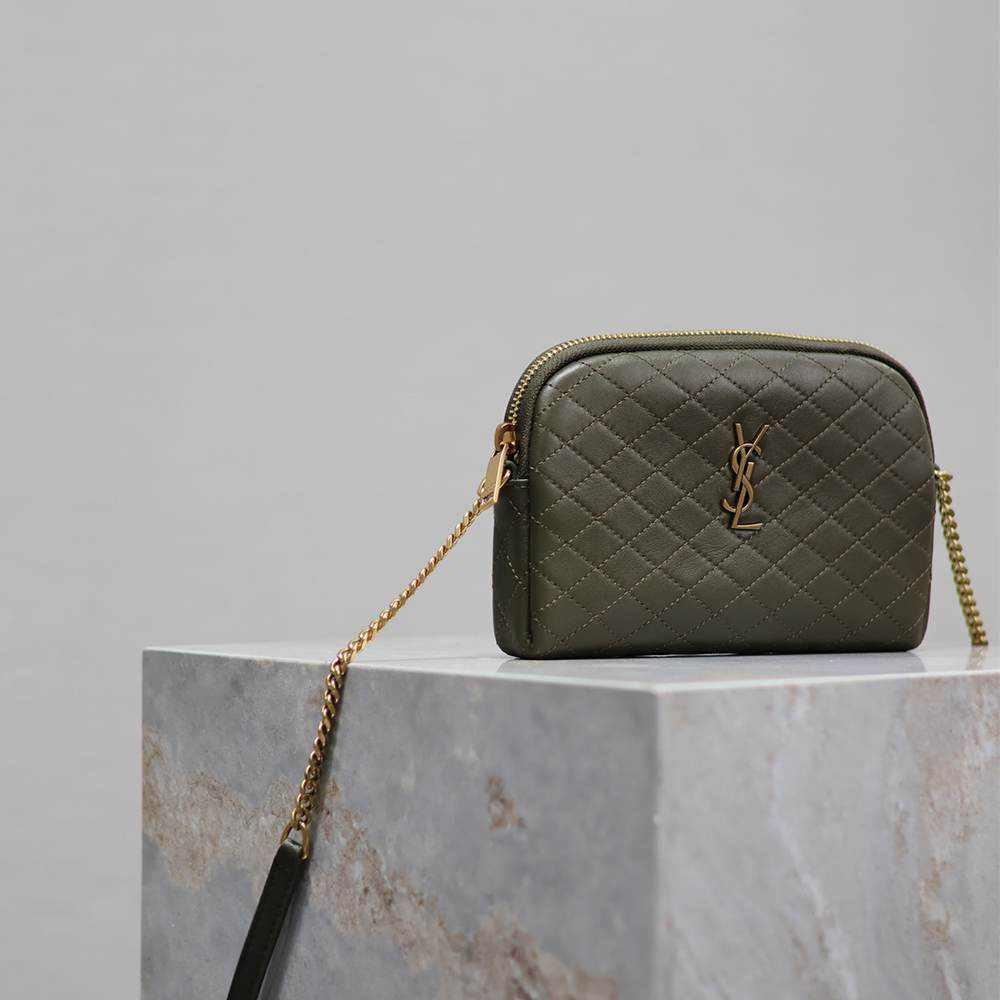 Y51 GABY ZIPPERED POUCH IN LAMBSKIN