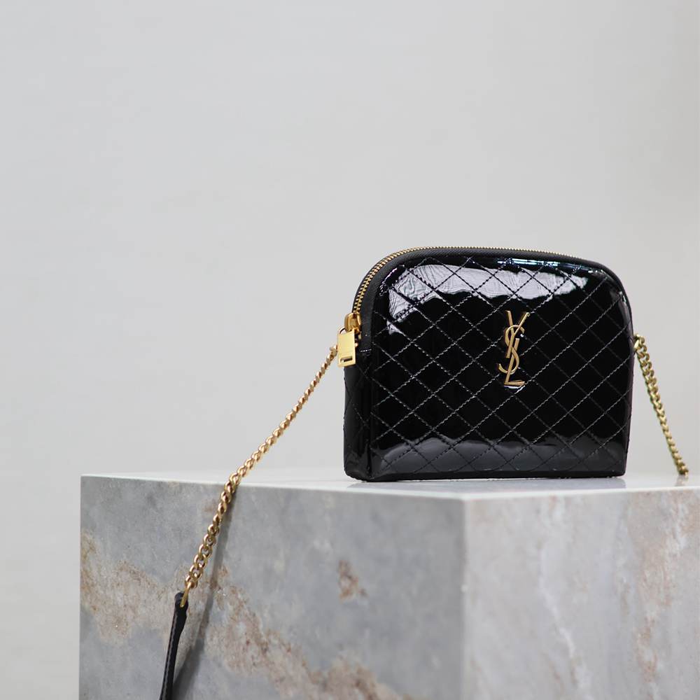 Y51 GABY ZIPPERED POUCH IN LAMBSKIN
