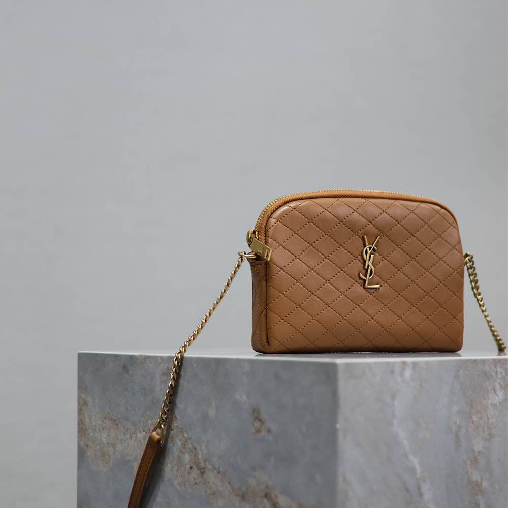 Y51 GABY ZIPPERED POUCH IN LAMBSKIN