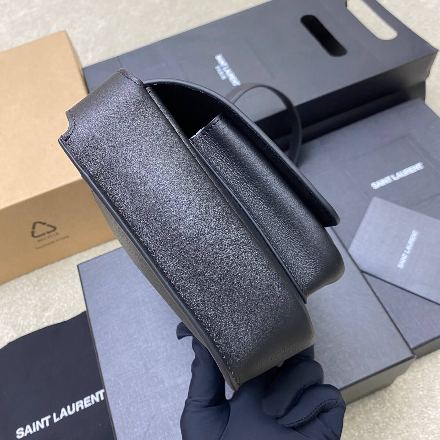 Y51 niki besace leather handbag(high-end grade)