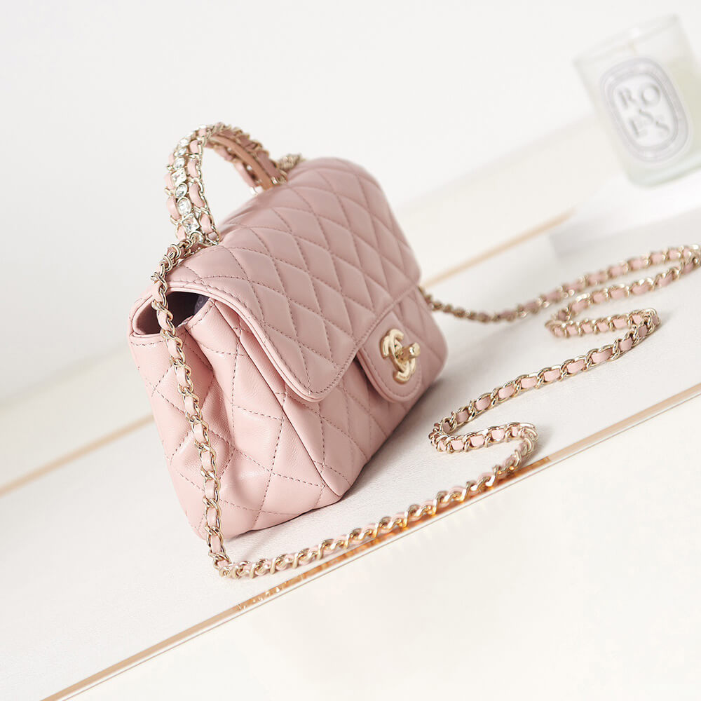 Ch**el Mini Flap With Top Handle