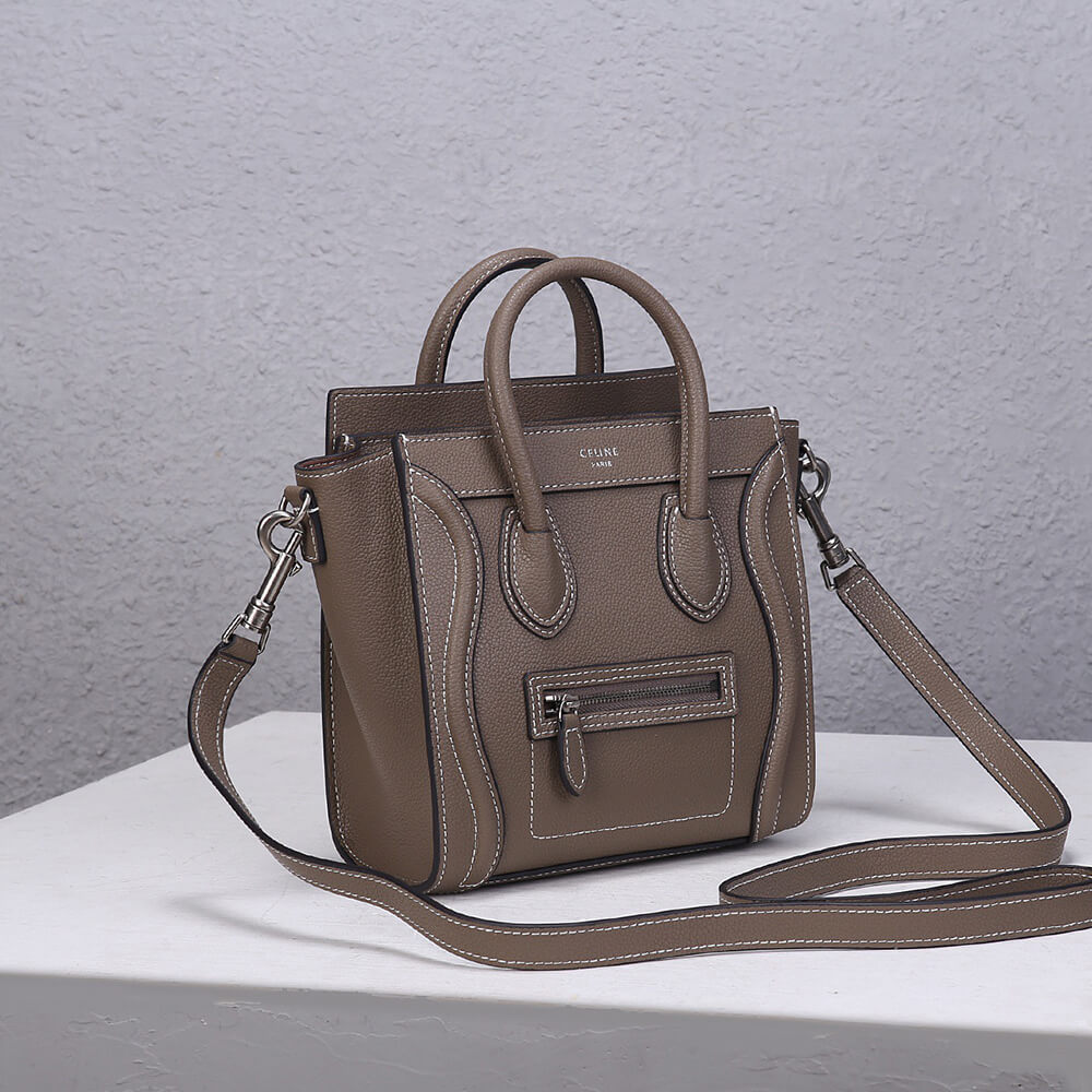 ce1i*e nano lU*gage bag in calfskin