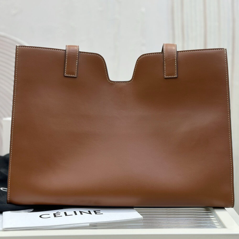 Ce1i*e CABAS 16 IN S*pPLE SMOOTH CALFSKIN