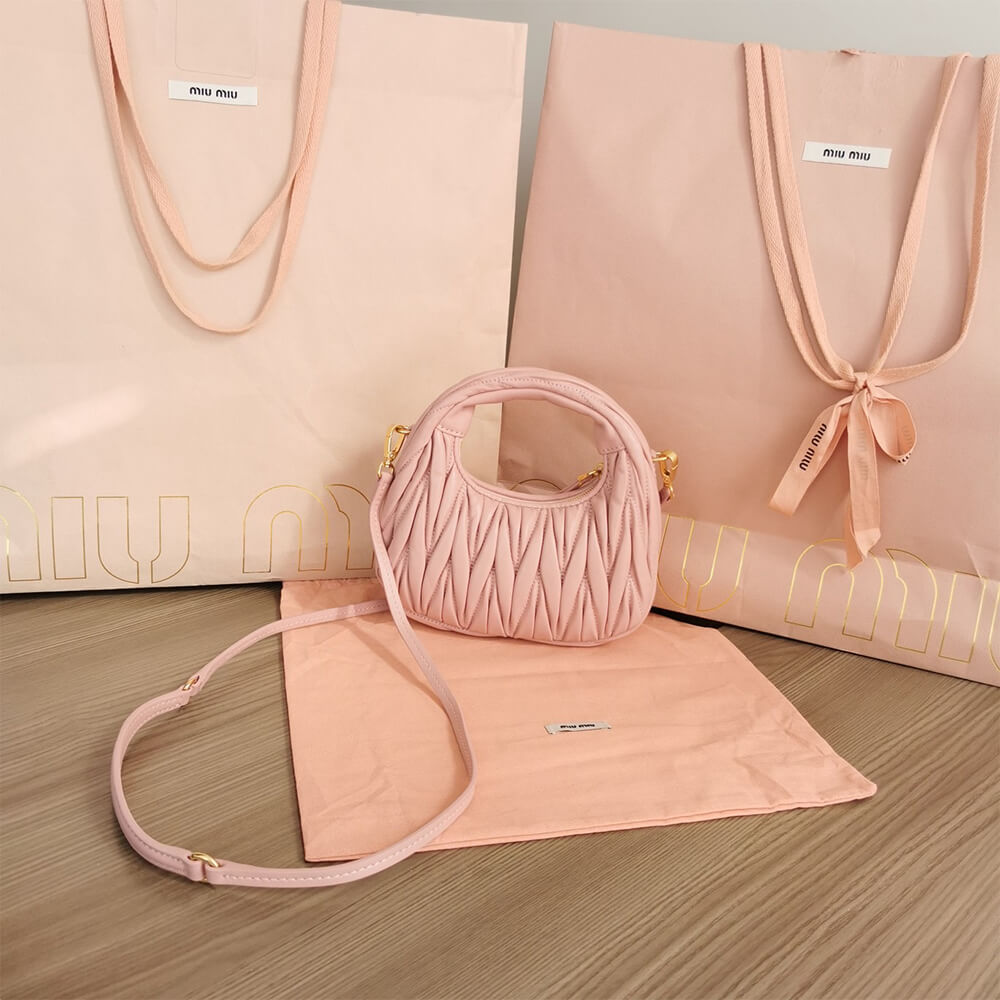 Mini Wander matelass?? nappa leather hobo bag(high-end grade)