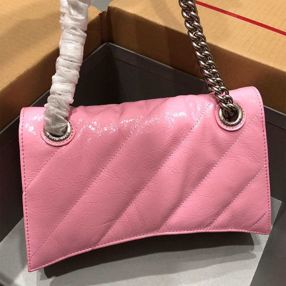 Ba1en*iaga Women’s Crush Chain Bag Small(HIGH-END GRADE)