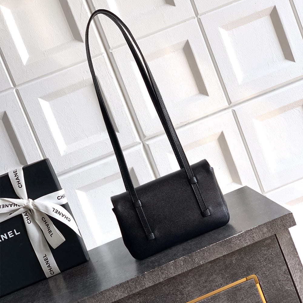 Ch**el Clutch with Leather Strap(HIGH-END GRADE)