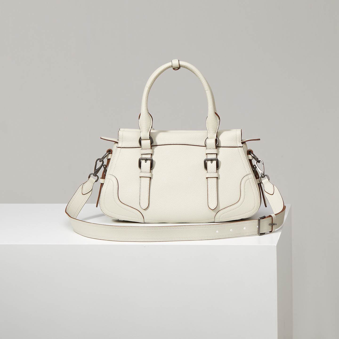 Pra*a Large leather tote bag(HIGH-END GRADE)