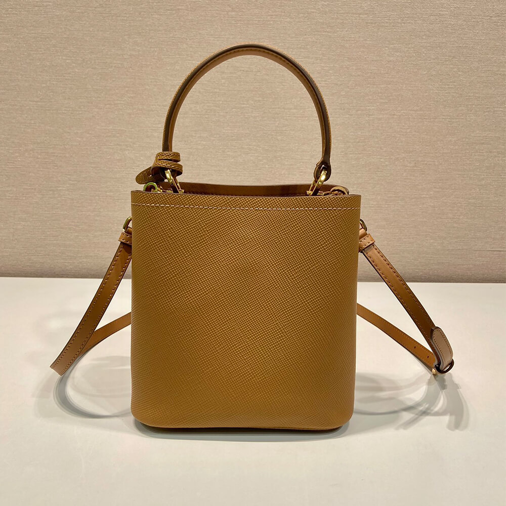 Pra*a Panier Saffiano Leather Mini Bag(high-end grade)