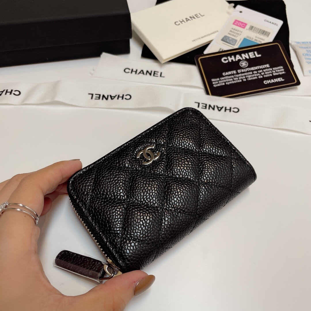 Ch**el Classic Zipper Coin Wallet