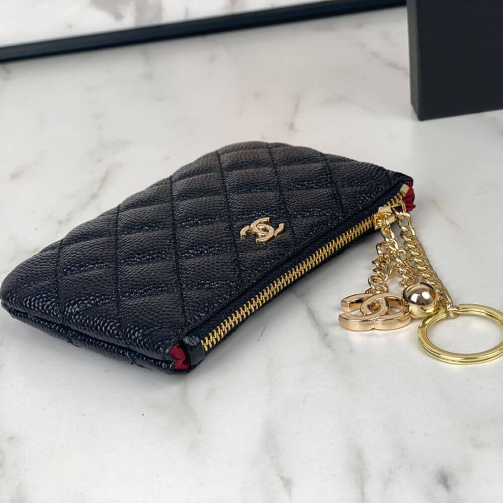 Ch**el Classic Small Zip Clutch