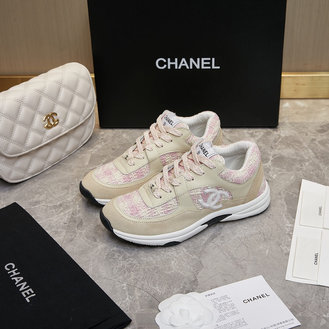 Ch**el tweed sneakers