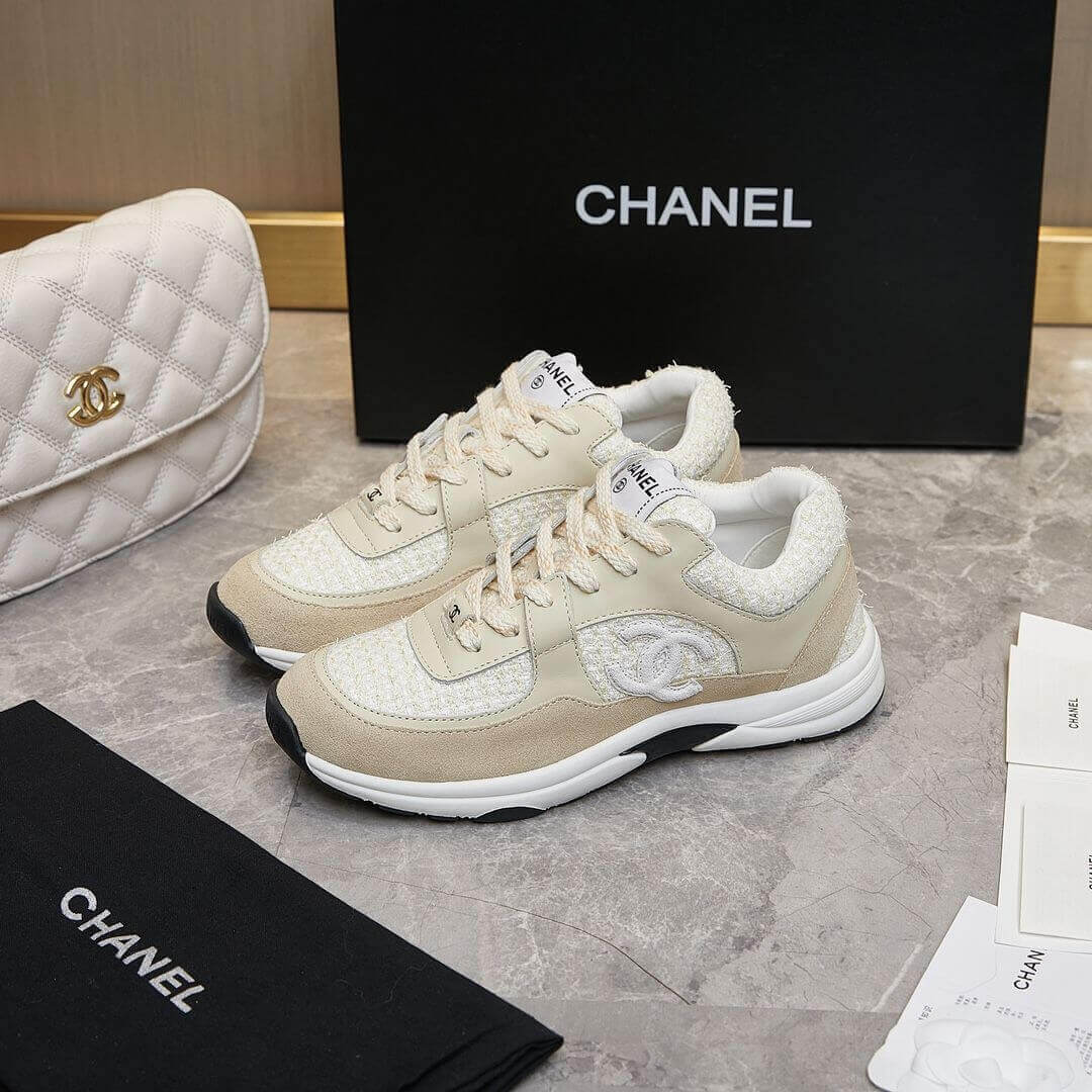 Ch**el tweed sneakers