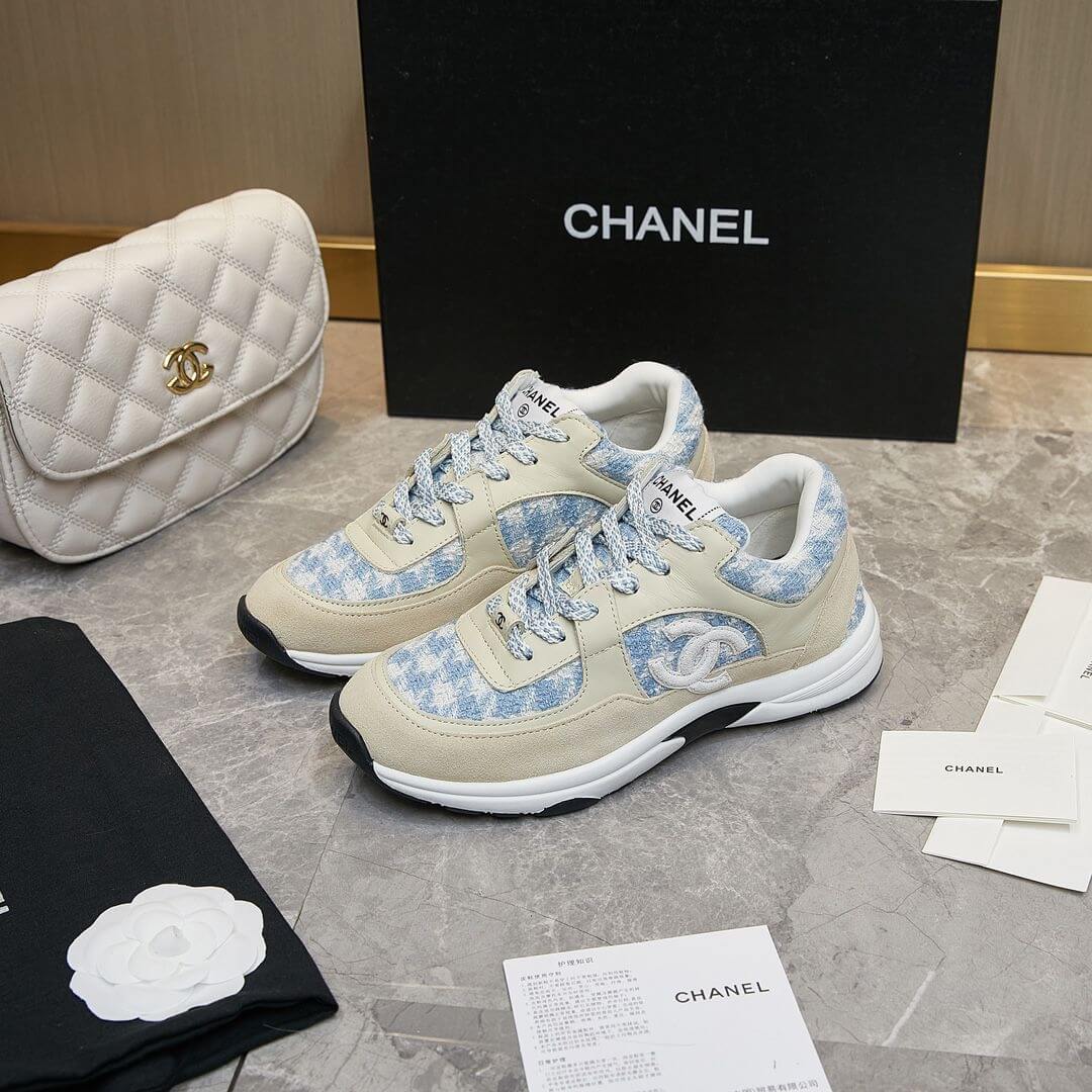 Ch**el tweed sneakers