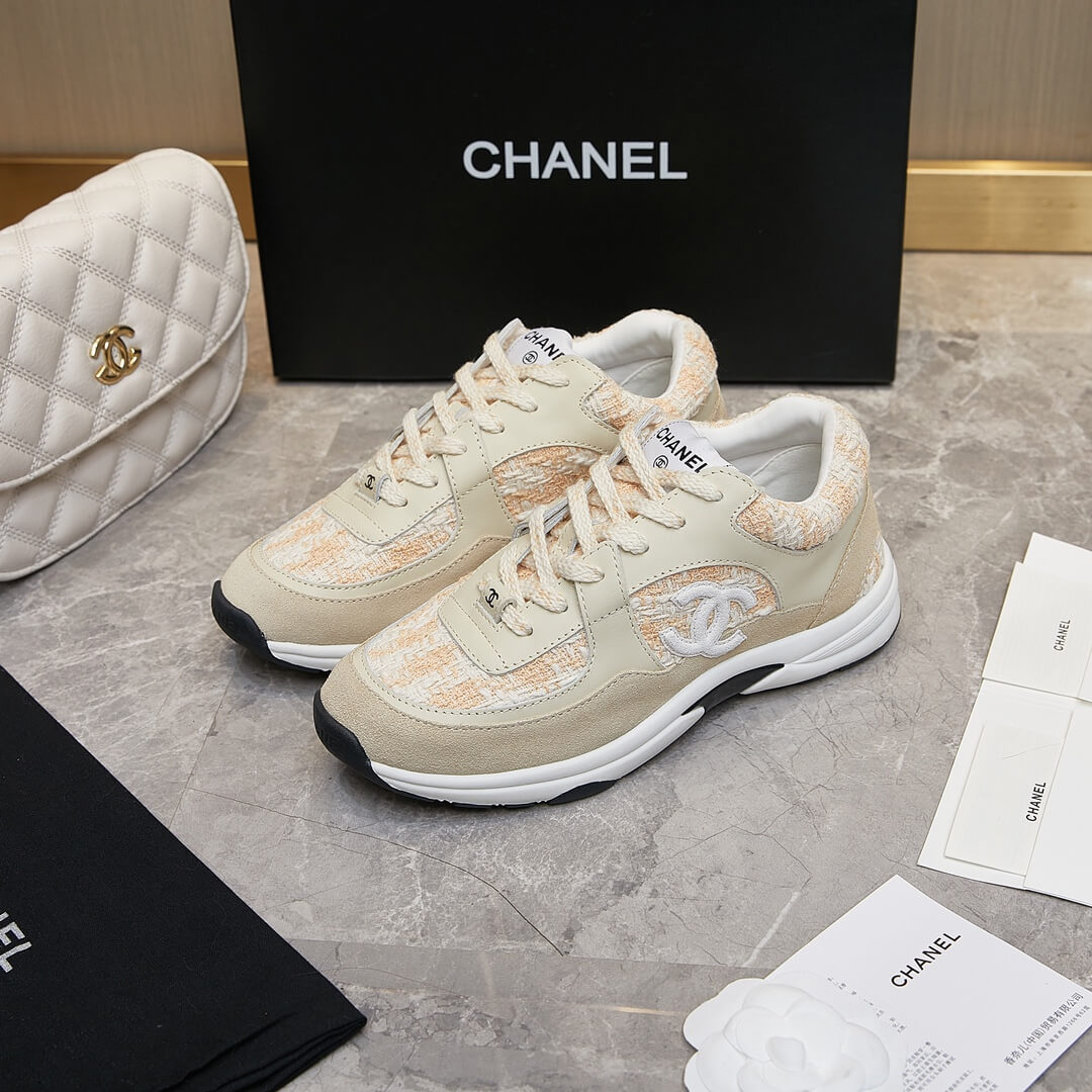 Ch**el tweed sneakers