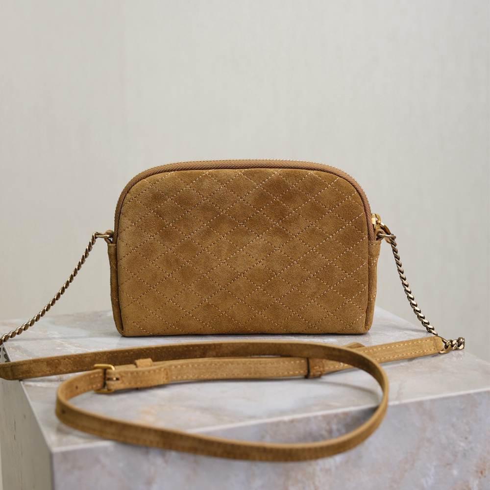 Y51 GABY zipped pouch in suede