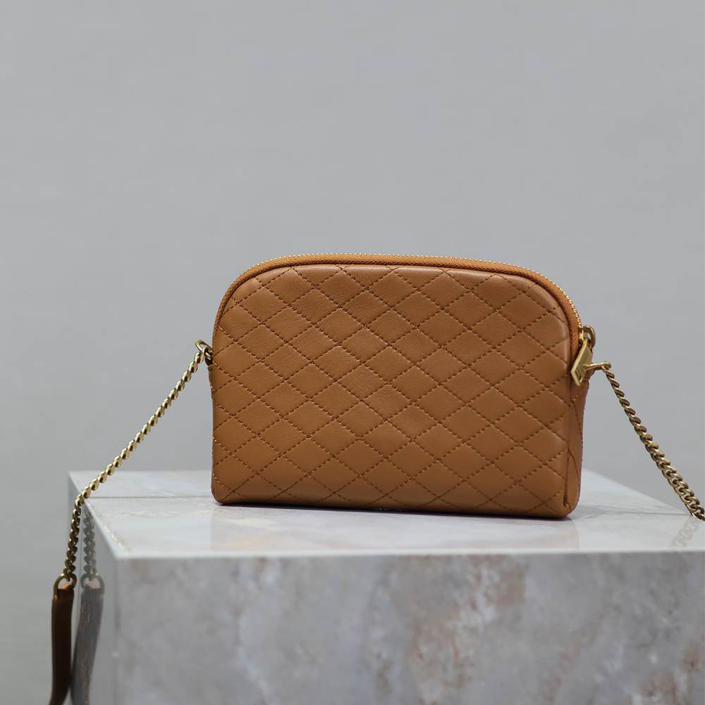 Y51 GABY ZIPPERED POUCH IN LAMBSKIN