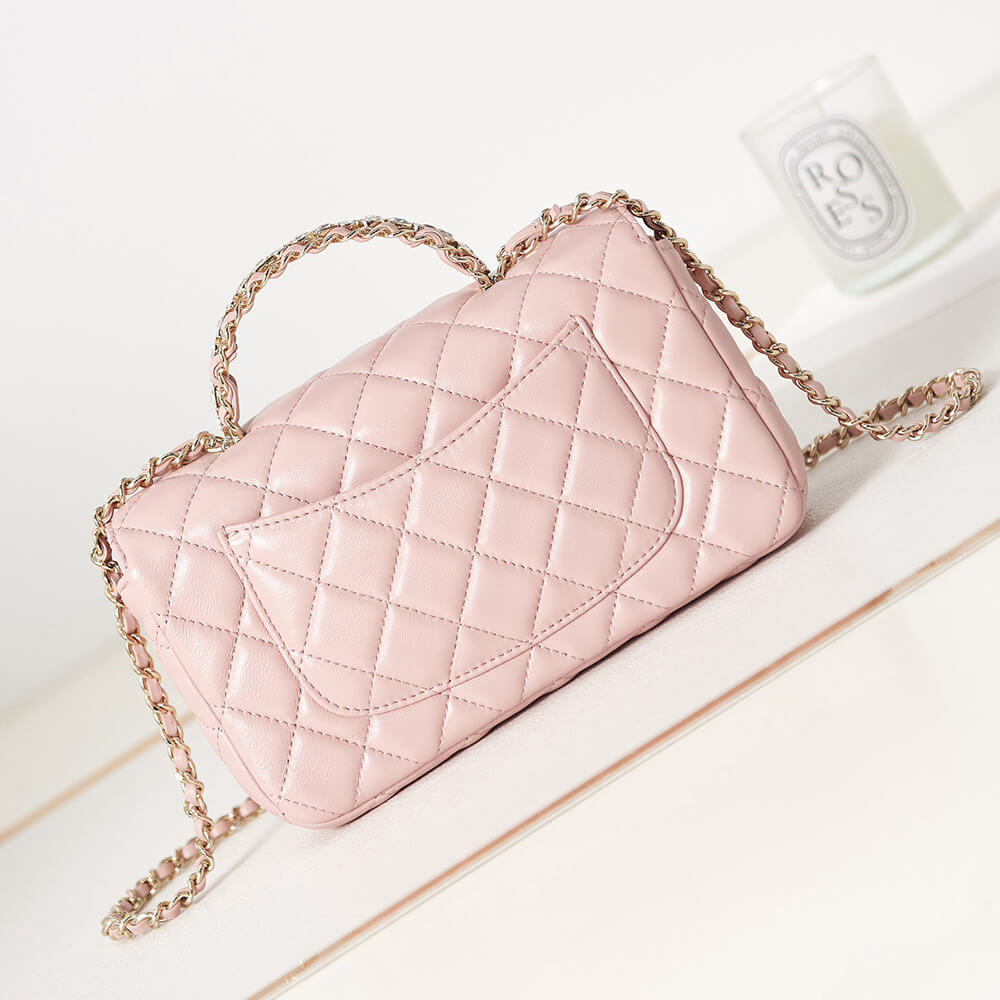 Ch**el Mini Flap With Top Handle