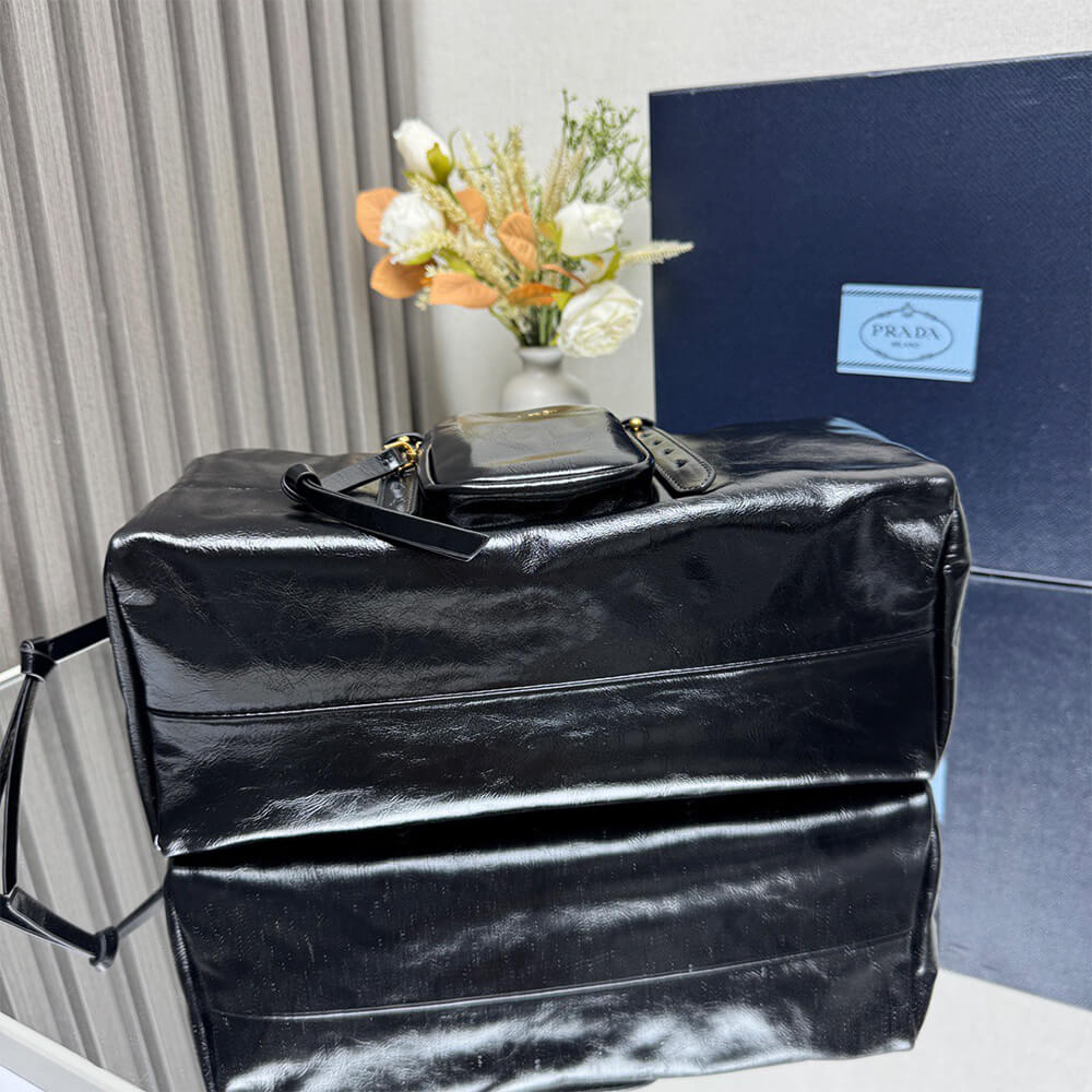 Pra*a Dangle medium leather top-handle bag(HIGH-END GRADE)