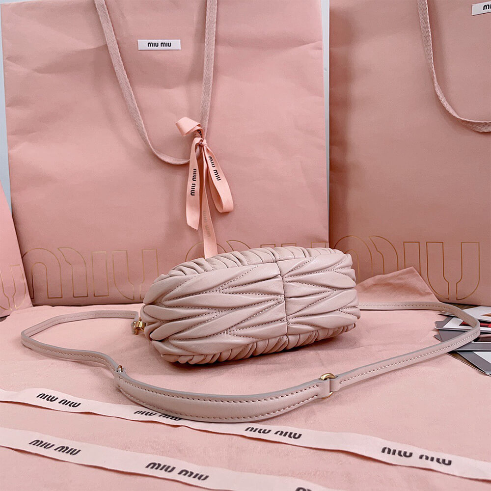 Mini Wander matelass?? nappa leather hobo bag(high-end grade)