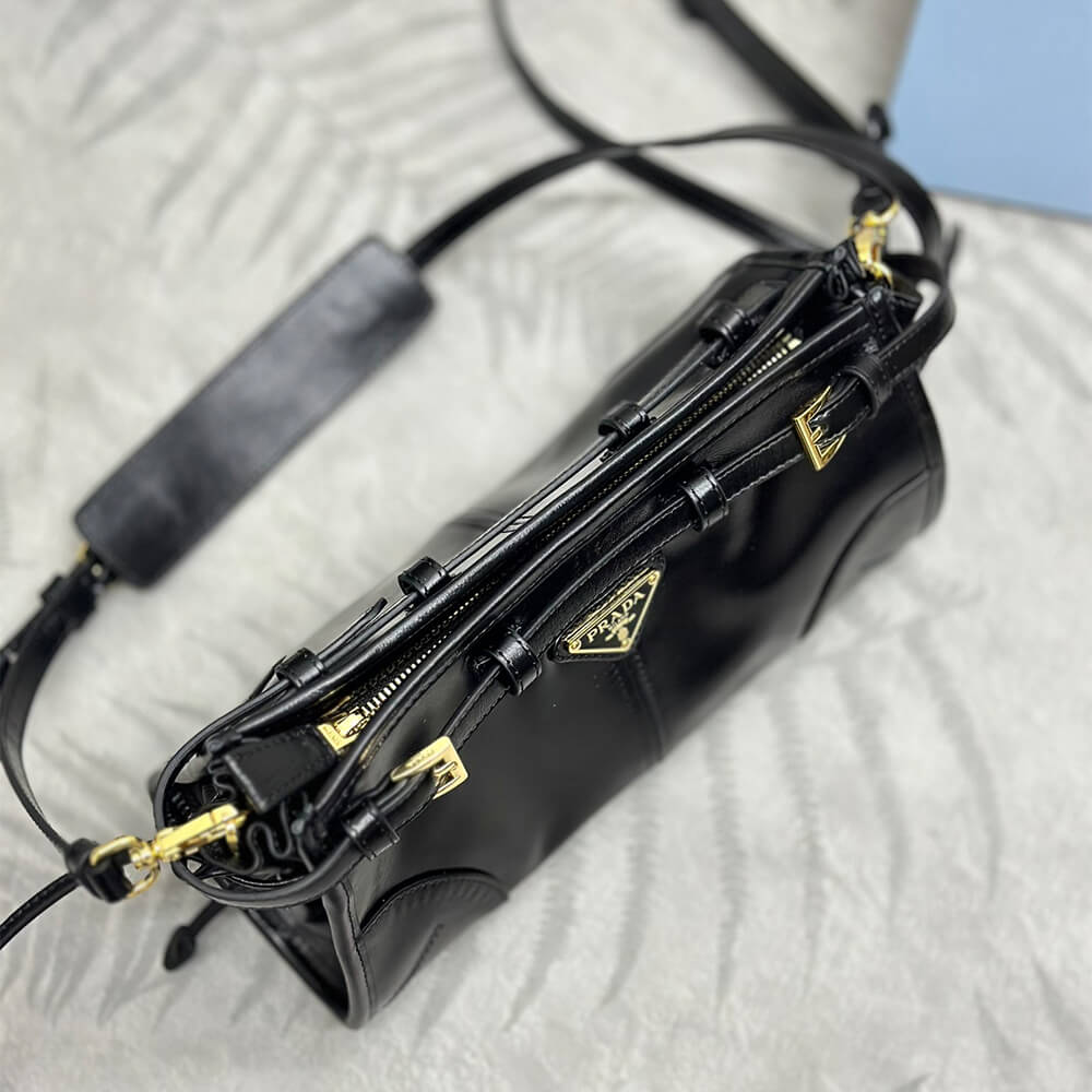 Pra*a Bonnie small leather shoulder bag(HIGH-END GRADE)