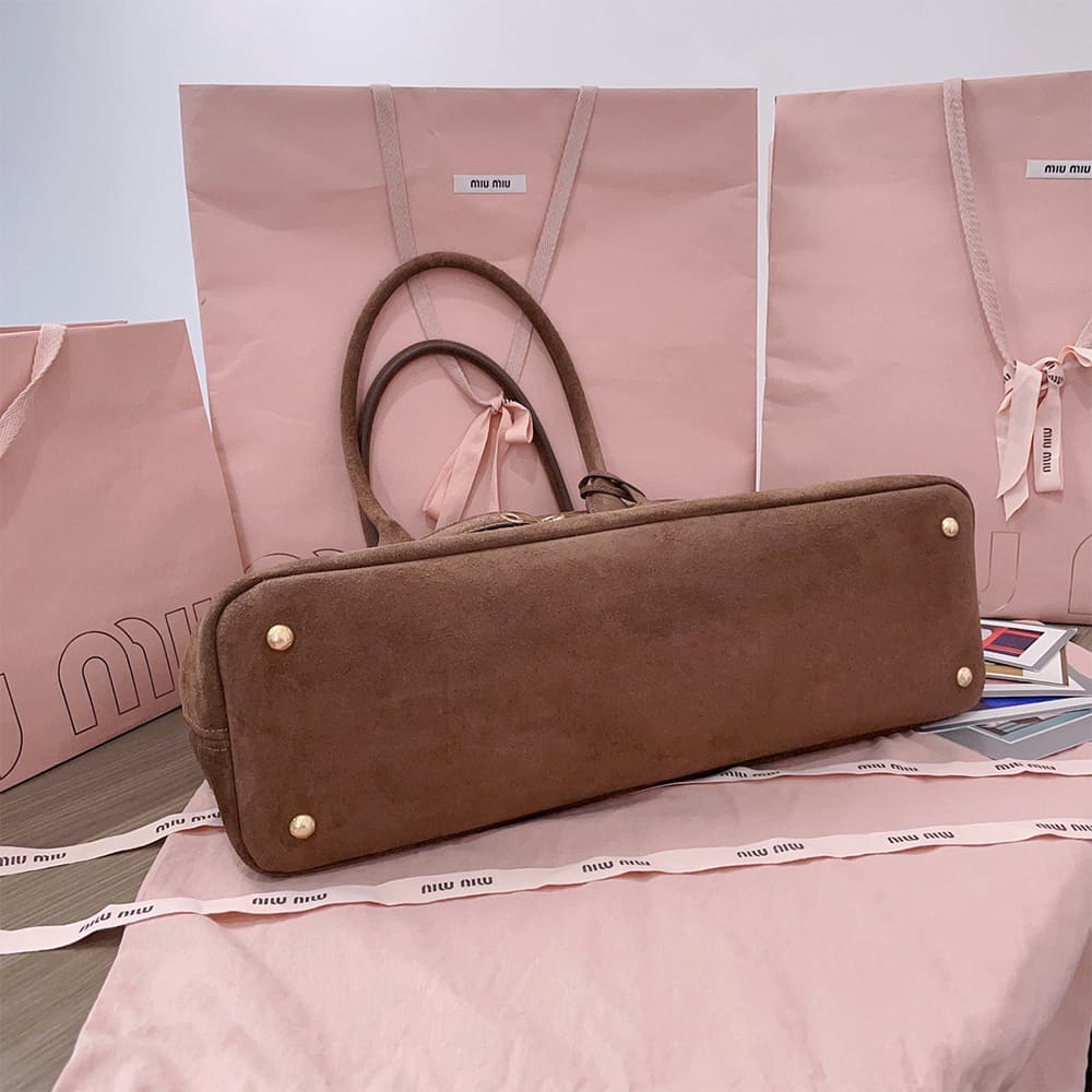 M1um1u Large Aventure suede bag(HIGH-END GRADE)
