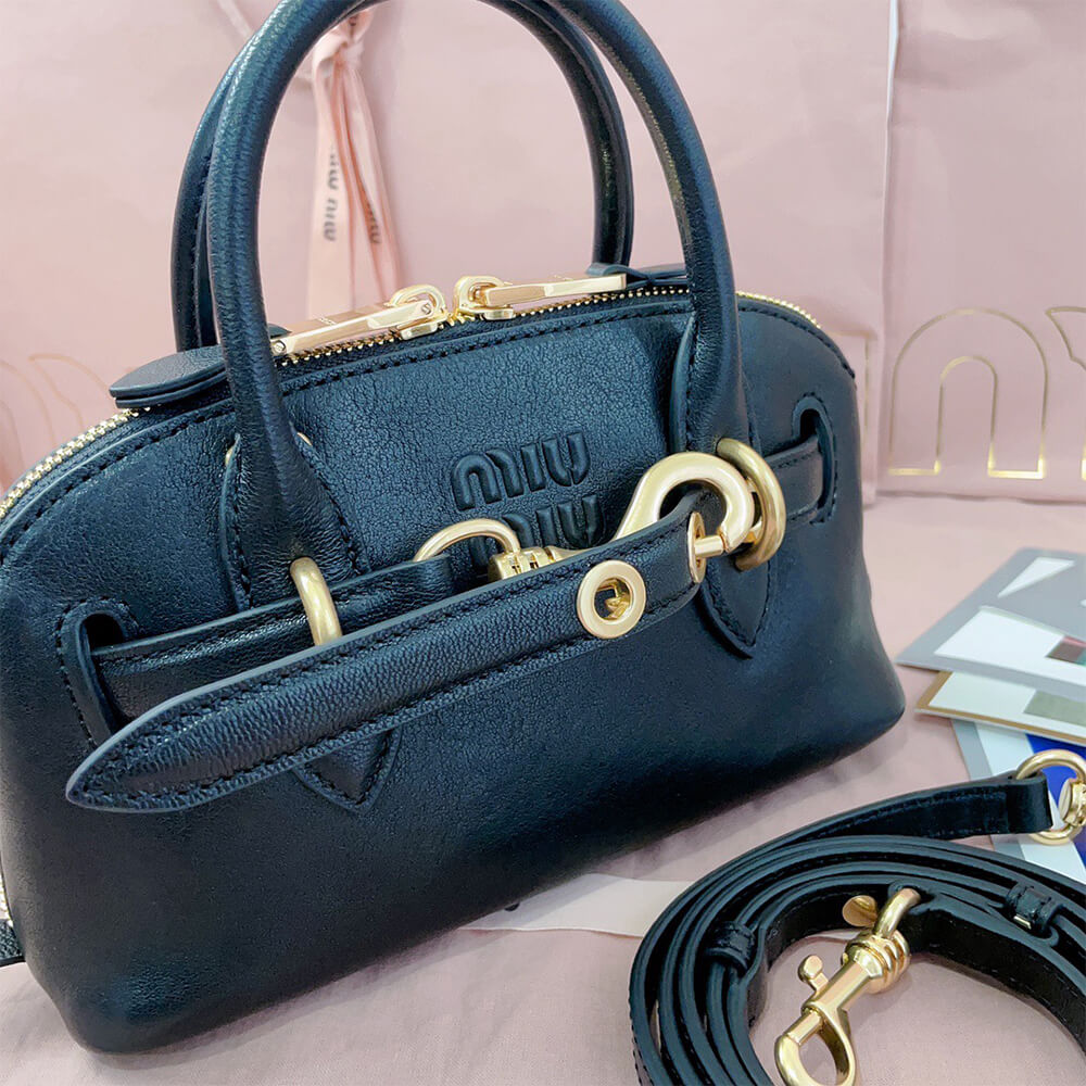 M1um1u Mini Aventure mini nappa leather bag(HIGH-END GRADE)