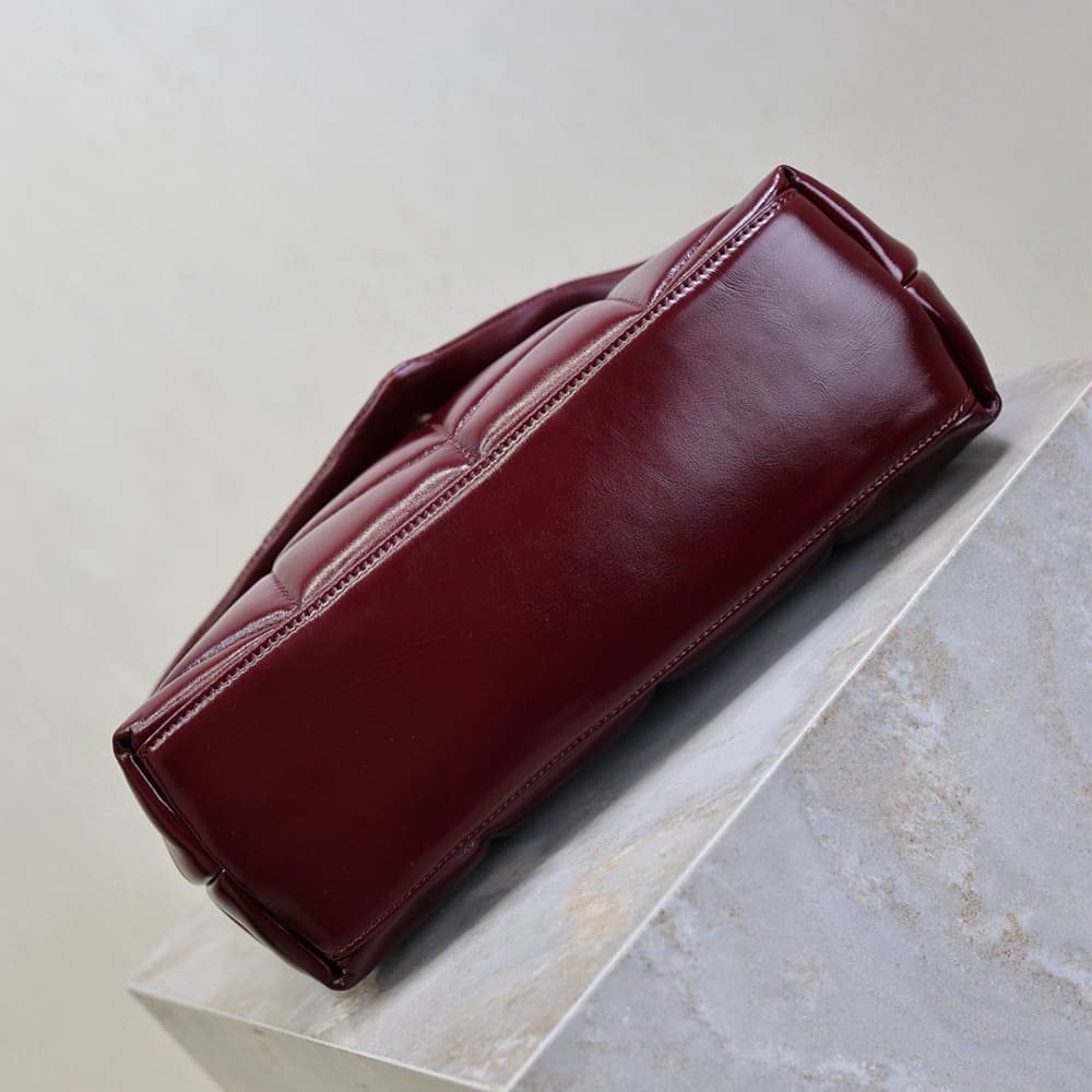 Y51 PUFFER small in shinny leather bag(HIGH-END GRADE)