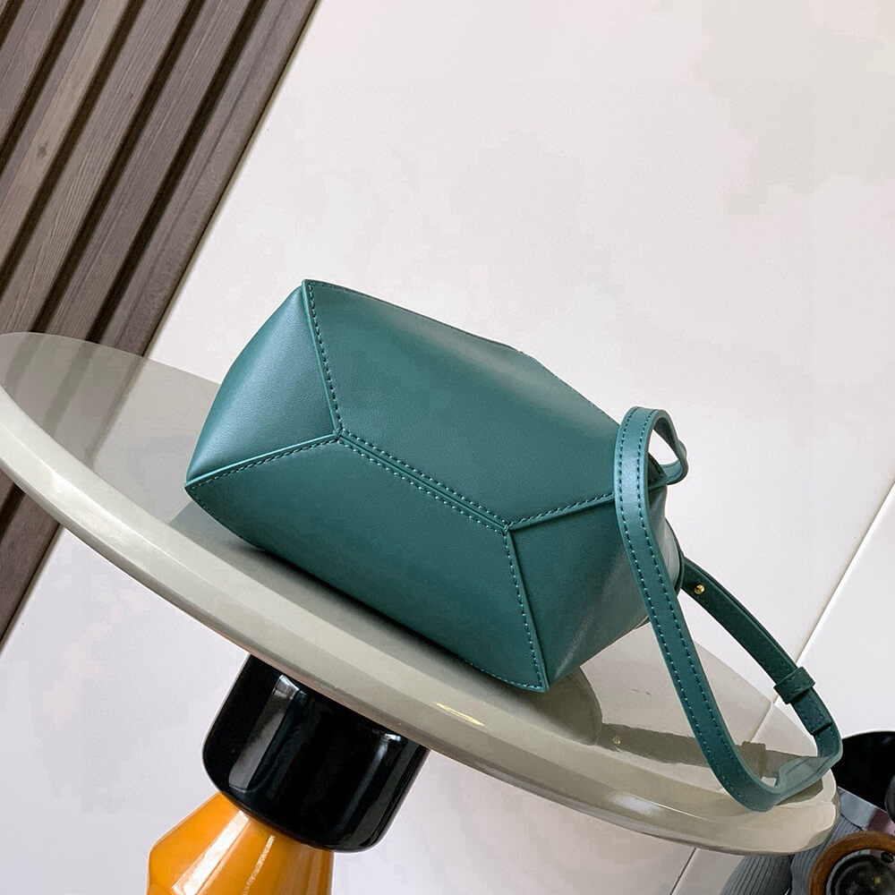 L0ew* Mini Puzzle Fold tote in shiny calfskin(HIGH-END GRADE)