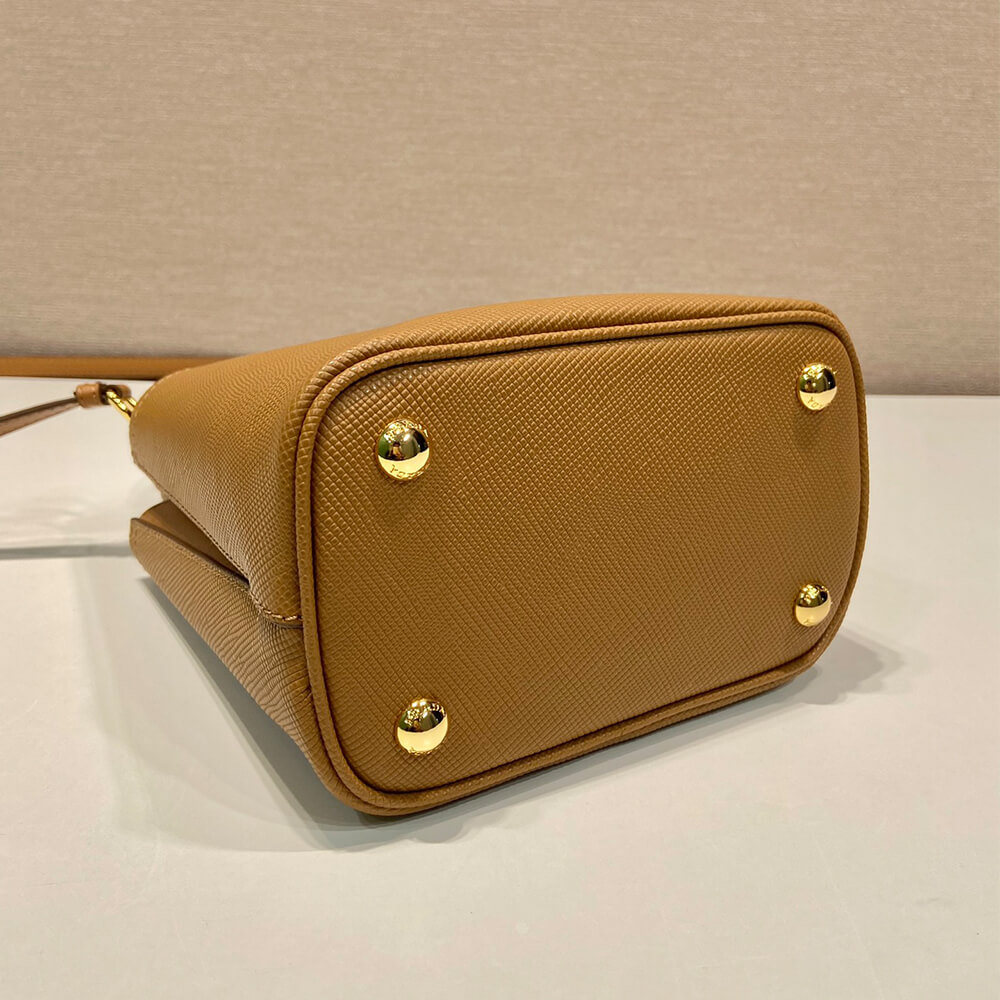 Pra*a Panier Saffiano Leather Mini Bag(high-end grade)