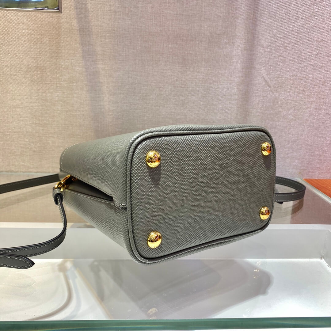 Pra*a Panier Saffiano Leather Mini Bag(high-end grade)