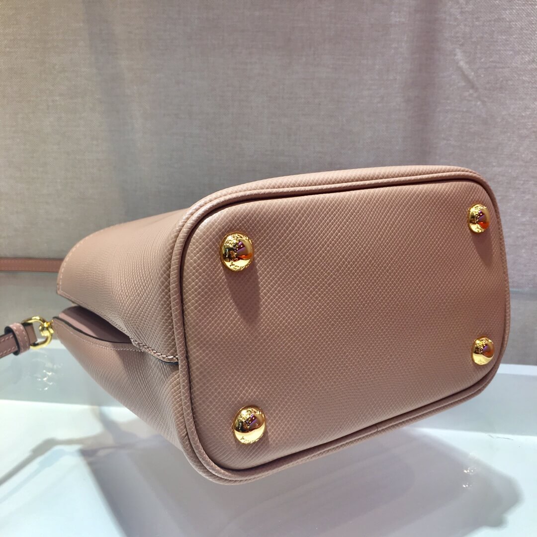 Pra*a Panier Saffiano Leather Mini Bag(high-end grade)