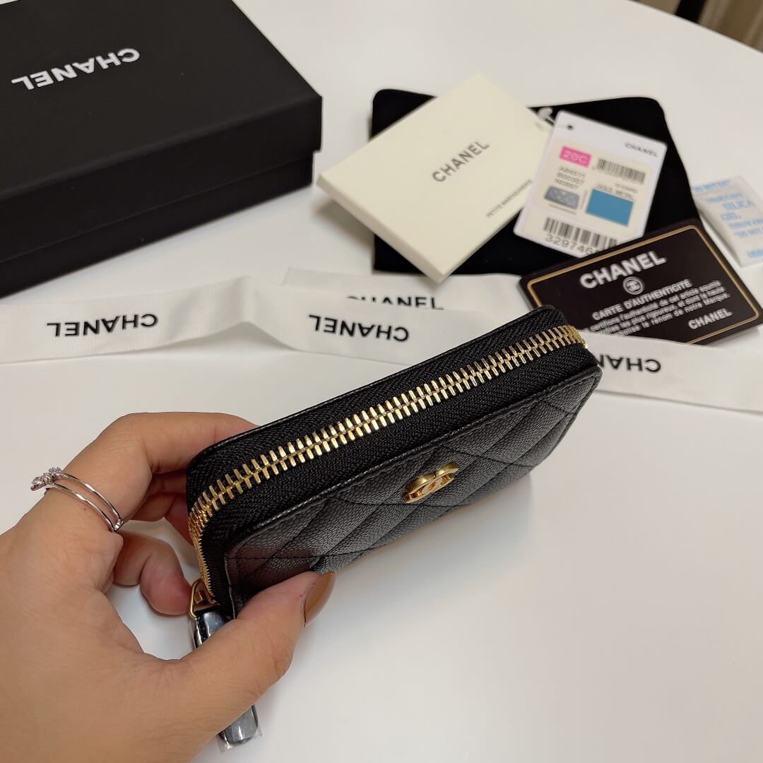Ch**el Classic Zipper Coin Wallet