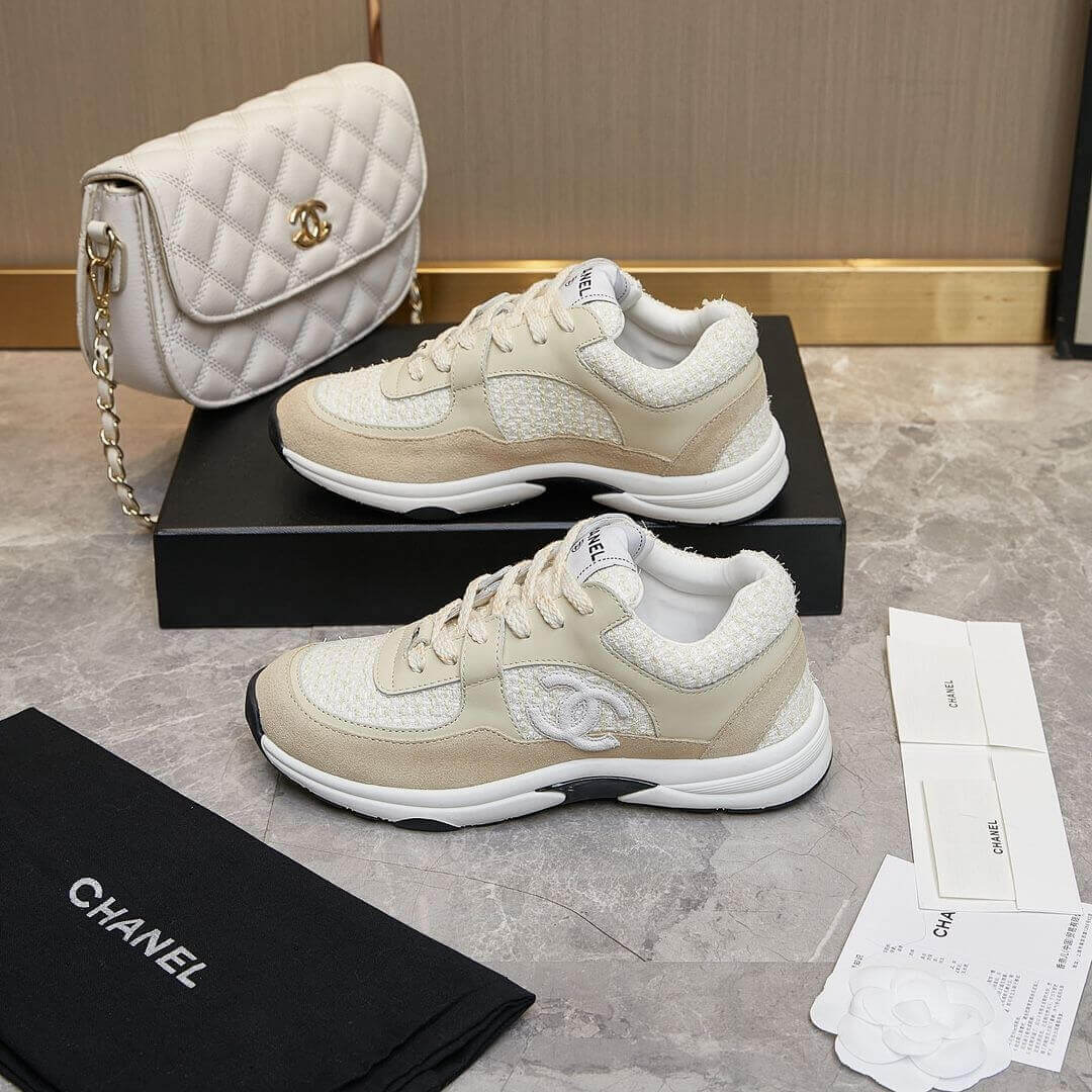 Ch**el tweed sneakers