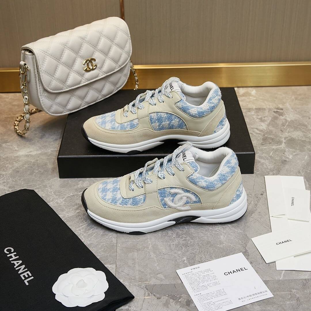 Ch**el tweed sneakers