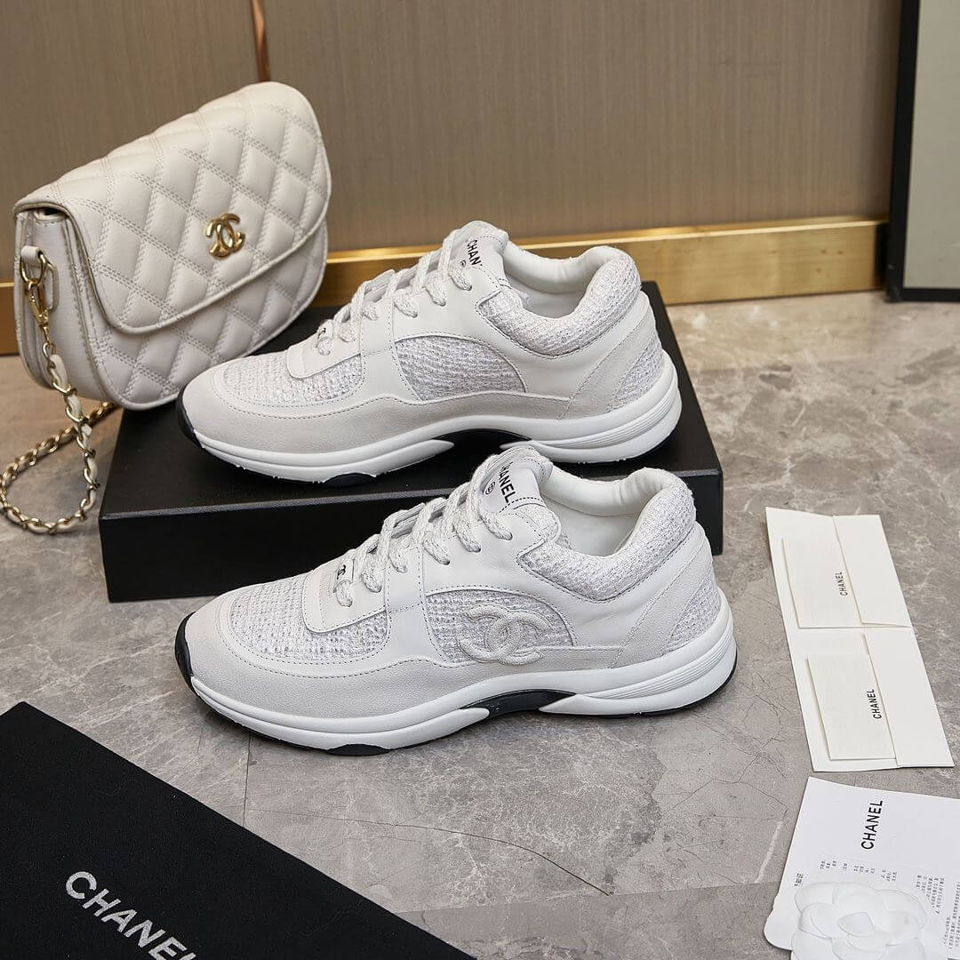 Ch**el tweed sneakers