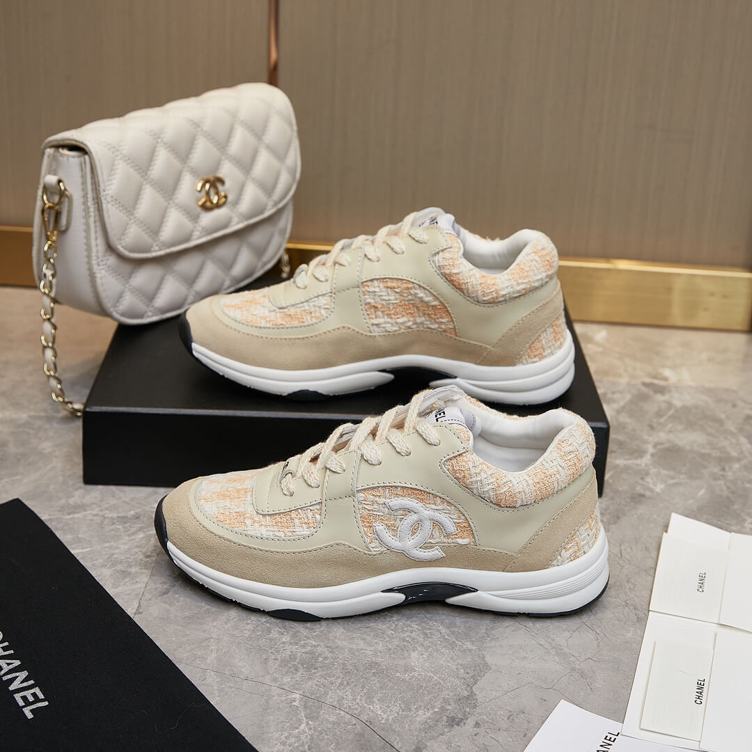 Ch**el tweed sneakers