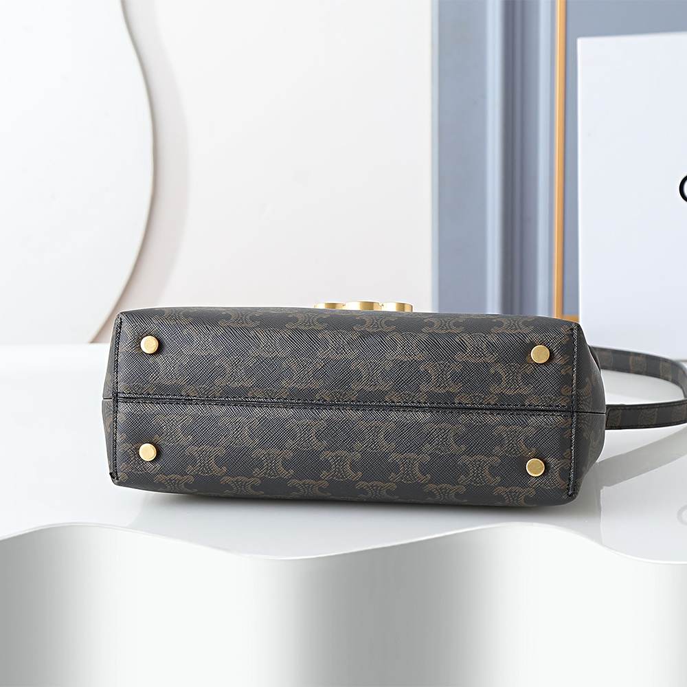 Ce1i*e TEEN NINO BAG IN Triomphe Canvas(HIGH-END GRADE)
