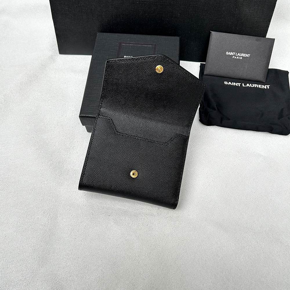 Y51 UPTOWN Compact wallet in grain de poudre leather