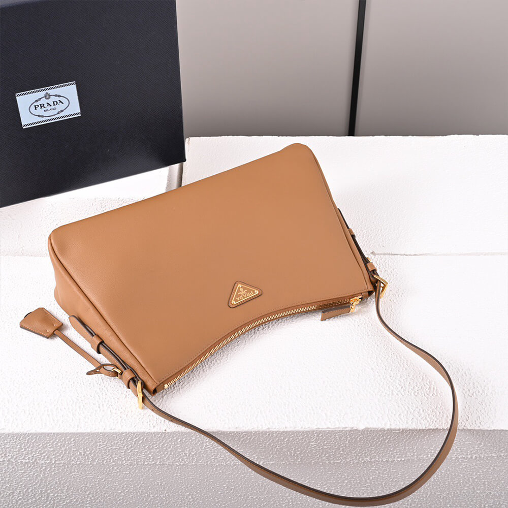 Pra*a Aimee large leather shoulder bag