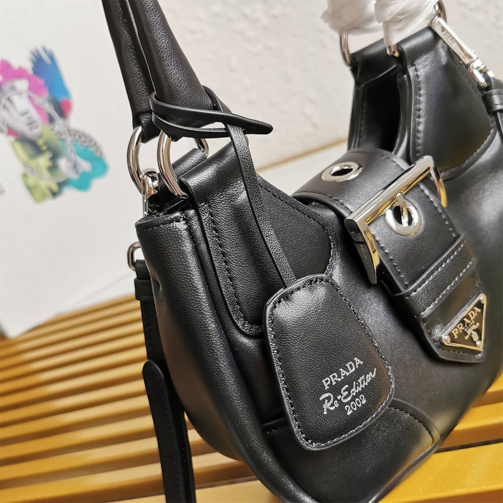 Pra*a Moon padded nappa-leather bag